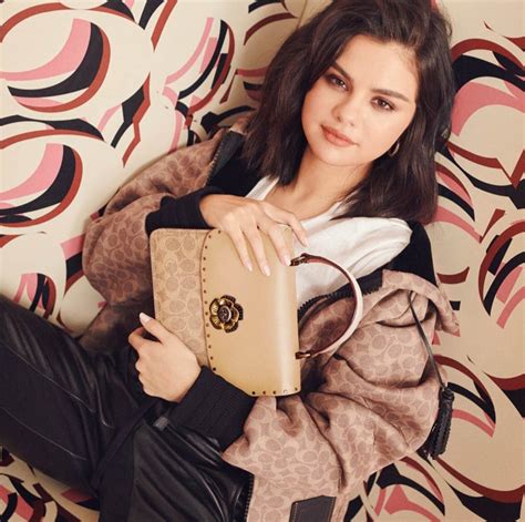 selena gomez coach bag fake|selena gomez signature.